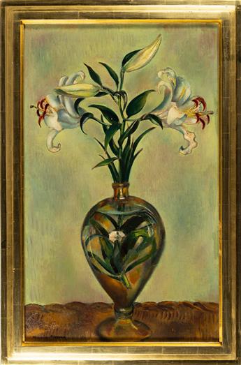 MAURICE STERNE Still Life with Lilies.